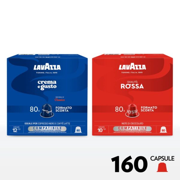 Caffè Lavazza - Nespresso Alluminio - Mix Degustazione - 160 Capsule - immagine 1