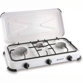 Kemper Fornello a Gas Smaltato 3 Fuochi con coperchio