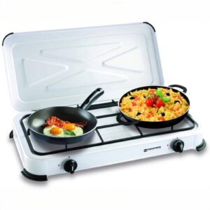 Kemper fornello a gas portatile 2 fuochi 2600W