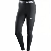 Nike Pro – Leggings Donna Vita Media con Inserti in Mesh – Traspiranti, Aderenti e Comodi – Colore: Nero - immagine 3