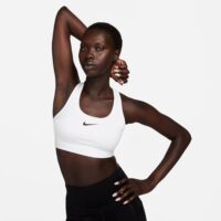 Nike Performance Bra – Reggiseno Sportivo Donna Bianco – Sostegno Medio, Traspirante e Confortevole - immagine 4