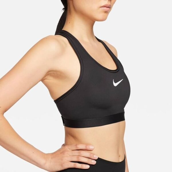 Nike Swoosh High Support – Reggiseno Sportivo Donna Nero – Sostegno Elevato, Traspirante e Confortevole - immagine 5