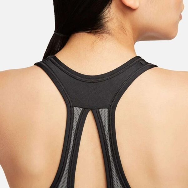 Nike Swoosh High Support – Reggiseno Sportivo Donna Nero – Sostegno Elevato, Traspirante e Confortevole - immagine 8