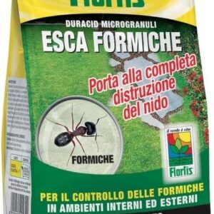 Confezione Flortis Esca Formiche in Granuli 1000 g, antiformiche efficace per casa e giardino.