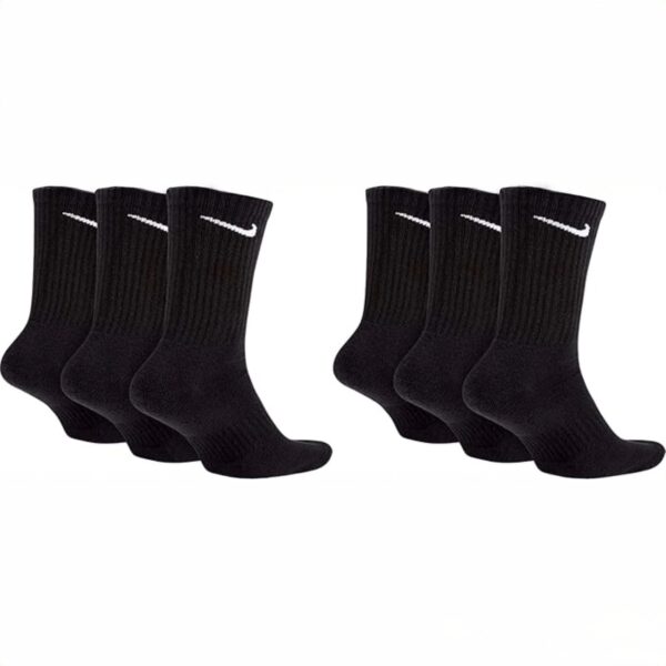 Nike - Set 3 Paia Calzini Everyday Cushioned Unisex - Neri - Dri-FIT, Traspiranti, Comfort Daily - immagine 2