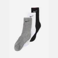 Nike Everyday Cushioned – Set 3 Paia Calzini Unisex – Neri, Bianchi, Grigi – Sport e Tempo Libero
