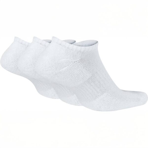 Nike – Set 3 Paia Calzini Bianchi Unisex – Everyday Cushioned – Comodi e Traspiranti - immagine 2