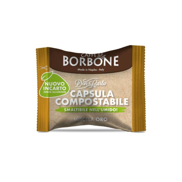 Caffè Borbone Don Carlo Miscela Oro Compostabile - Capsule Compatibili Lavazza A Modo Mio - immagine 2