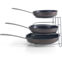 Metaltex Porta Padelle Canyon 4 Posti – Salvaspazio da Cucina in Metallo Resistente - immagine 2