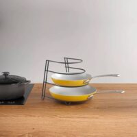 Metaltex Porta Padelle Canyon 4 Posti – Salvaspazio da Cucina in Metallo Resistente - immagine 6