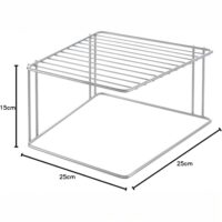 Metaltex Mensola Angolare 2 Piani – Boxe Bianco in Filo di Ferro per Bagno o Cucina - immagine 5