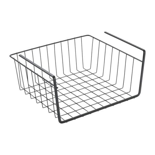Cestello sottopensile nero organizer cucina salvaspazio