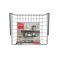 Metaltex Cestello Sottopensile Nero 30x26x14 cm – Organizer Cucina Salvaspazio in Filo Metallico - immagine 2