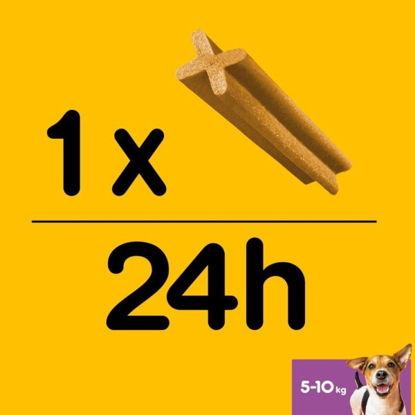Pedigree Dentastix per Cani Piccola Taglia 5-10 kg – 105 Bastoncini Igiene Orale – 110g - immagine 3