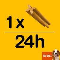Pedigree Dentastix per Cani Taglia Media 10-25 kg – 105 Bastoncini Igiene Orale – Snack Dentale 180g (15 Confezioni da 7 Pezzi) - immagine 6