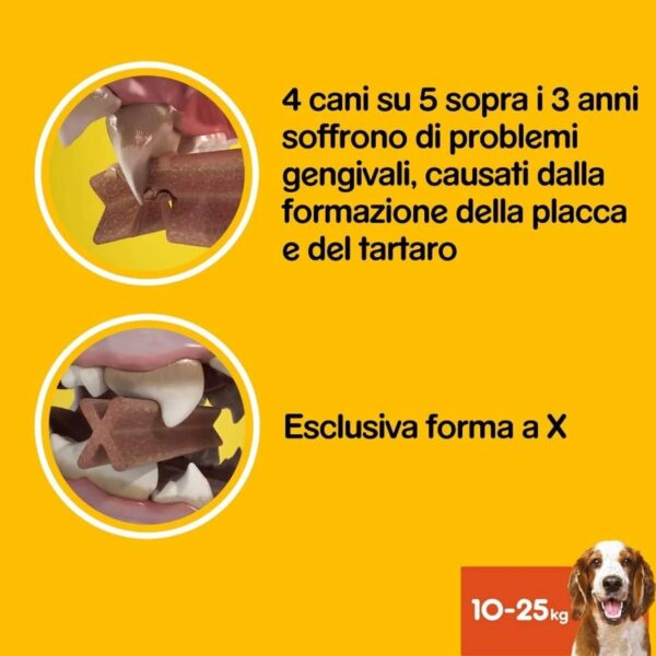 Pedigree Dentastix per Cani Taglia Media 10-25 kg – 105 Bastoncini Igiene Orale – Snack Dentale 180g (15 Confezioni da 7 Pezzi) - immagine 5