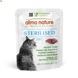 Almo Nature HFC Functional Sterilised Tonno del Pacifico – 24 Bustine da 50g di Alta Qualità - Cibo Umido Naturale per Gatti Adulti Sterilizzati