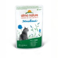 Almo Nature Sterilised Tonno – Cibo Umido Naturale per Gatti Adulti Sterilizzati – 30 Bustine da 70g (2,1 kg Totali) – Alta Qualità e Ingredienti Selezionati
