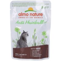 Almo Nature Anti Hairball Manzo – Cibo Umido Naturale per Gatti Adulti – 30 Bustine da 70g (2,1 kg Totali) – Contro i Boli di Pelo, Alta Qualità - immagine 2