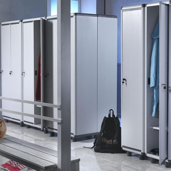 Garofalo Easy Spogliatoio Professionale 1 Anta – Armadietto Sporco/Pulito con Serratura – 59x39x175 cm in Plastica Di Altissima Qualità - immagine 3
