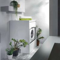 Garofalo Mobile Coprilavatrice Roll Up Bianco – Apertura a Serranda Verticale, PVC Resistente, Frontale Estraibile – 66,5x59,5x91 cm - immagine 6