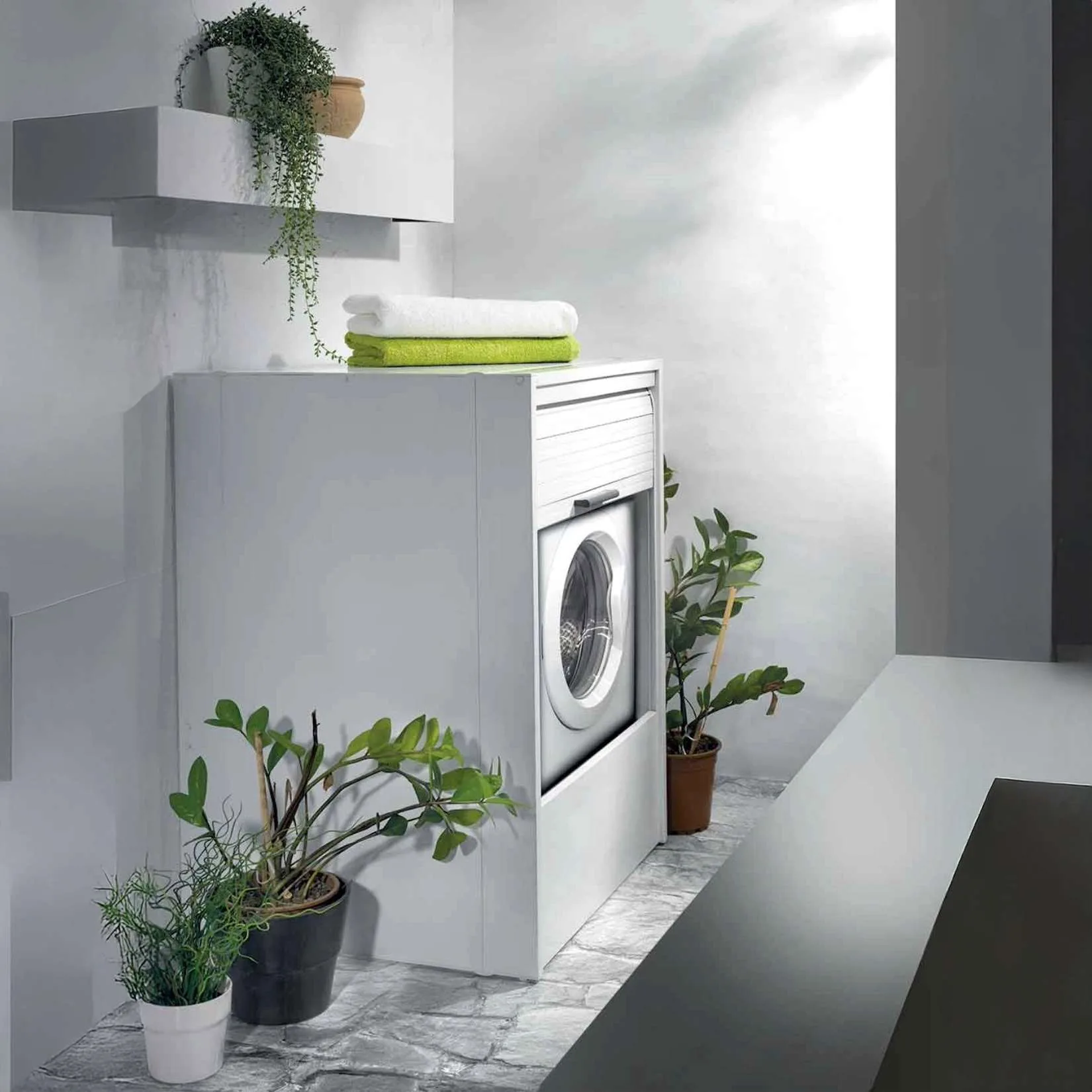 Garofalo Mobile Coprilavatrice Roll Up Bianco - immagine 6