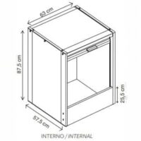 Garofalo Mobile Coprilavatrice Roll Up Bianco – Apertura a Serranda Verticale, PVC Resistente, Frontale Estraibile – 66,5x59,5x91 cm - immagine 3