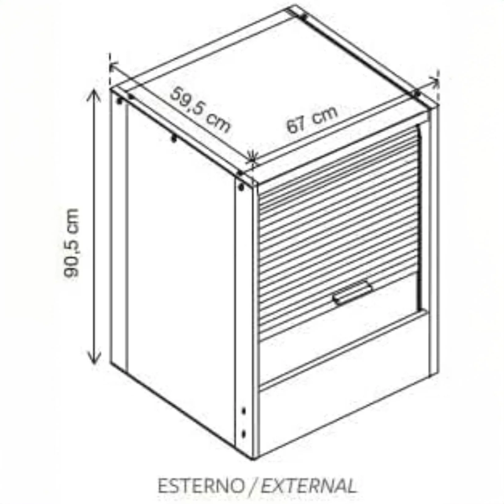 Garofalo Mobile Coprilavatrice Roll Up Bianco - immagine 4