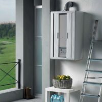 Garofalo Mobile Copricaldaia Grigio – Anta Scorrevole, Montaggio Facile, Struttura Resistente – 58,5x38,5x98 cm - immagine 3
