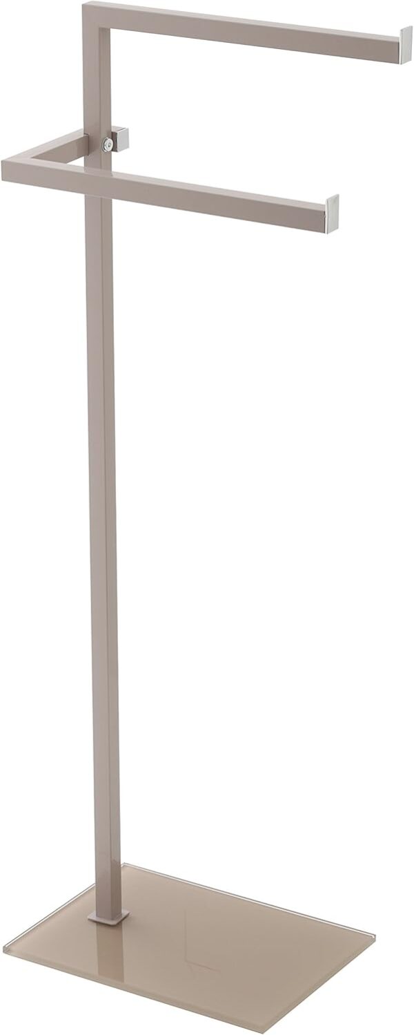Feridras Set Bagno Tortora – Portascopino + Porta Asciugamani Coordinati – Design Elegante e Salvaspazio - immagine 2