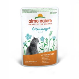 Almo Nature Urinary Help Gatti Adulti – 30 Bustine da 70g (2.1 kg Totali) – Alimento Umido al Pollo per Vie Urinarie