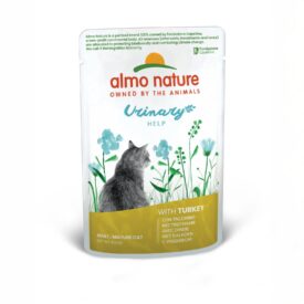 Almo Nature Holistic Urinary Help Gatti Adulti – 30 Bustine da 70g – Alimento Umido al Tacchino per Vie Urinarie