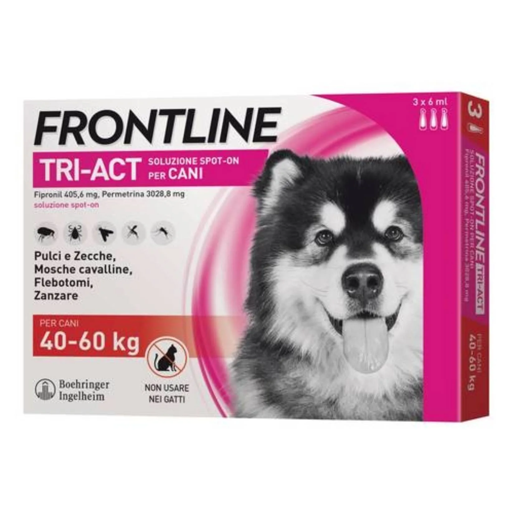 FRONTLINE Triact 3 Pipette per Cani Taglia XL (40-60 kg) – Antiparassitario Lunga Durata Contro Pulci, Zecche, Zanzare, Pappataci e Leishmaniosi - immagine 3