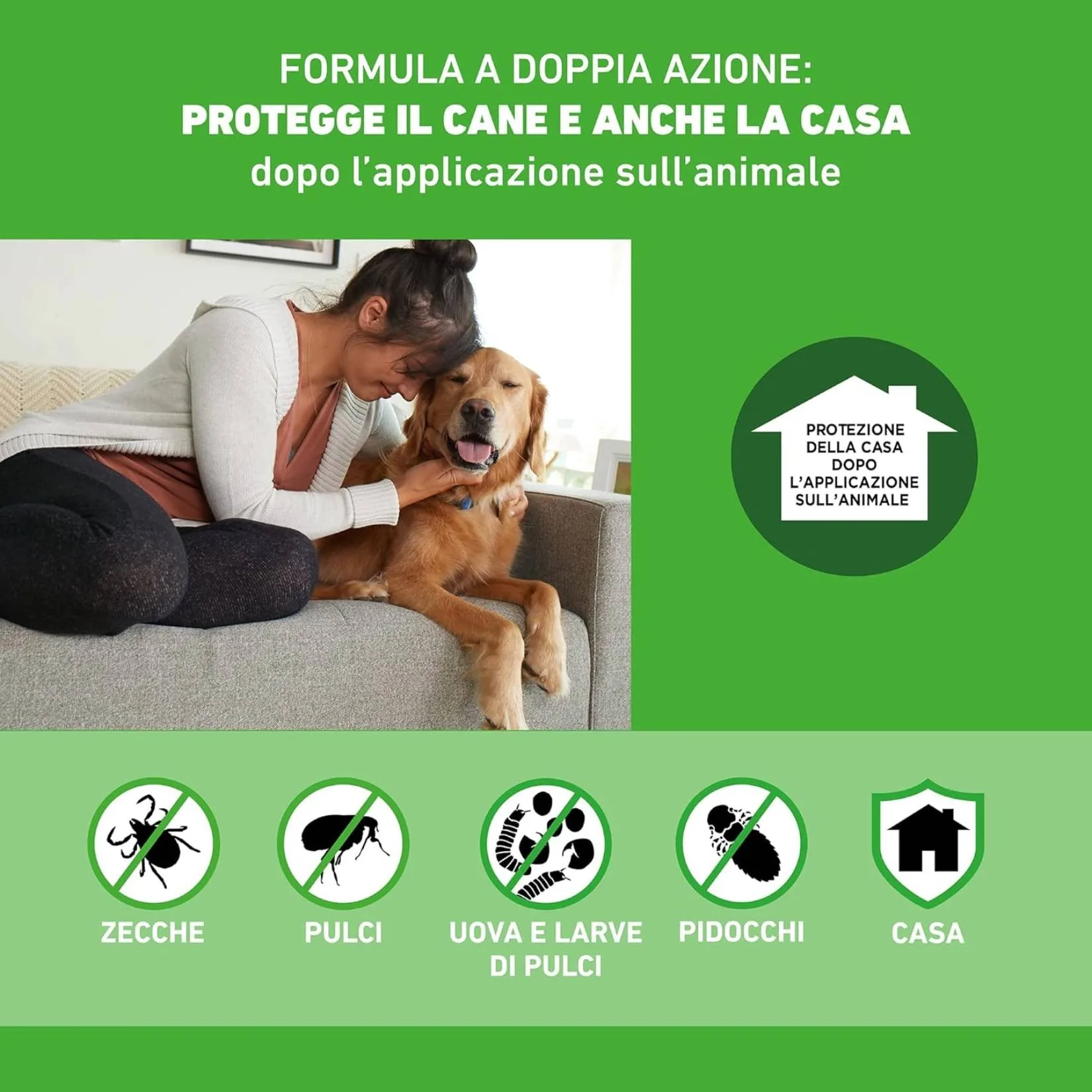 BOEHRINGER Frontline Combo Cani Taglia M (10-20 kg) – 3 Pipette Antiparassitarie Contro Pulci, Zecche, Uova e Larve – Protezione Totale Cane e Casa - immagine 3
