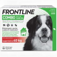 Boehringer Frontline Combo XL per Cani oltre 40 Kg – 3 Pipette Antiparassitarie – Protezione Completa da Pulci, Zecche, Uova e Larve per Cane e Ambiente