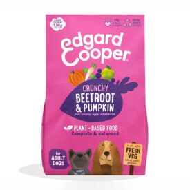 Crocchette vegetali Edgard & Cooper per cani adulti gusto barbabietola e zucca