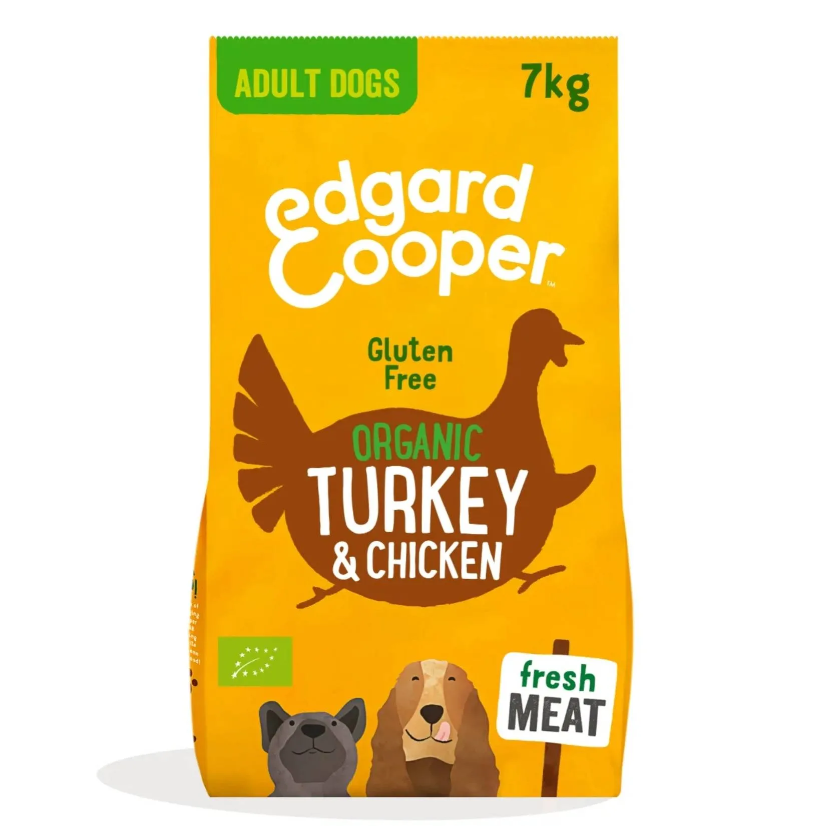 Edgard & Cooper Crocchette Cani Adulti 7 Kg – Pollo e Tacchino Bio – Alimento Naturale e Biologico per Cani Adulti - immagine 1