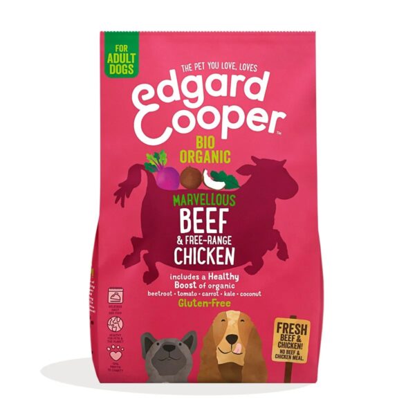 Edgard & Cooper Crocchette Cani Adulti 7 Kg – Manzo e Pollo Biologici – Alimentazione Naturale e Bilanciata - immagine 2