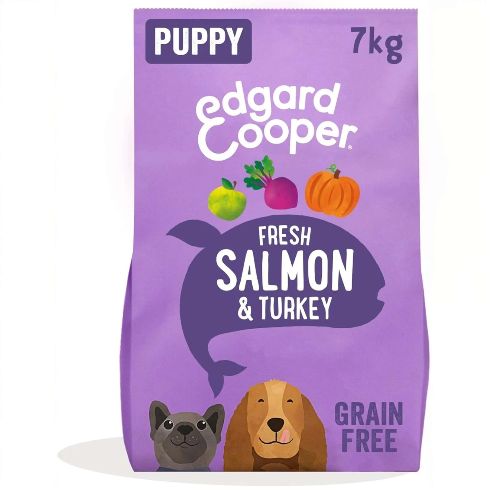 Edgard & Cooper Crocchette Cani Puppy Junior 7 Kg – Salmone e Tacchino – Alimento Completo per Cuccioli - immagine 1