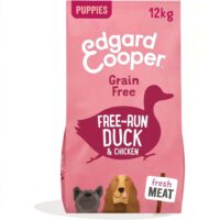 Edgard & Cooper Crocchette Cuccioli 12Kg – Anatra e Pollo Freschi – Alimento Secco Naturale e Bilanciato per la Crescita dei Cani Giovani
