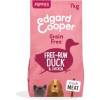 Edgard & Cooper Crocchette Cuccioli 7 Kg – Anatra e Pollo Freschi – Alimento Secco Naturale e Bilanciato per la Crescita dei Cani Giovani