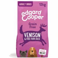 Edgard & Cooper Crocchette Cani Adulti 12Kg – Cervo e Anatra – Alimento Secco Naturale e Nutriente per Cani di Taglia Media e Grande
