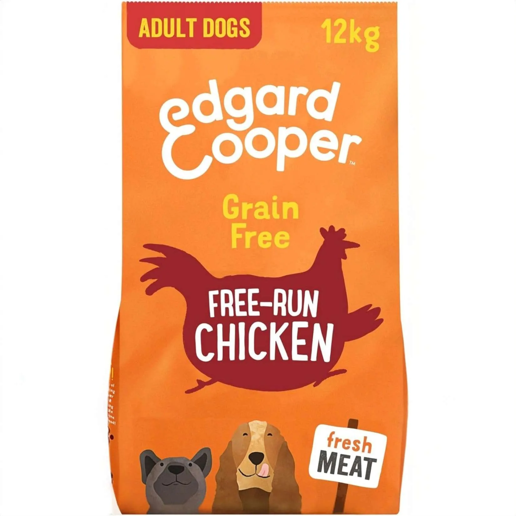 Edgard & Cooper Crocchette Cani Adulti 12Kg – Pollo Fresco – Alimento Secco Naturale e Bilanciato per Cani di Taglia Media e Grande - immagine 1