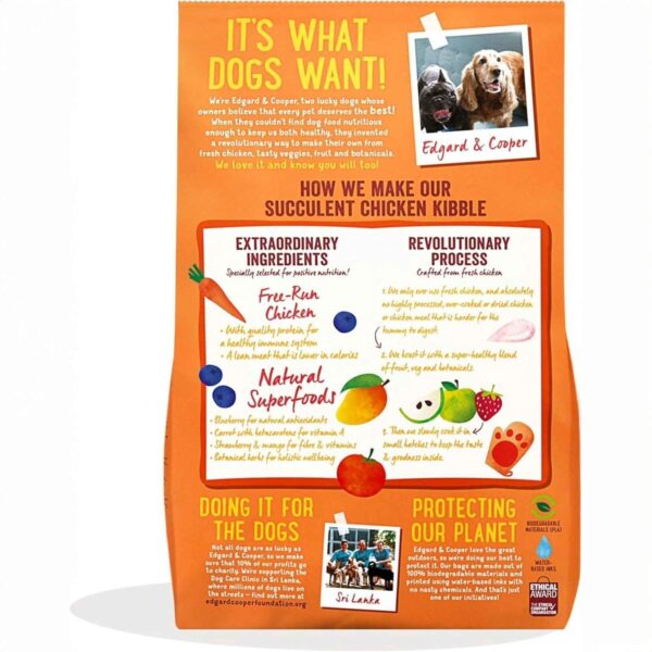 Edgard & Cooper Crocchette Cani Adulti 12Kg – Pollo Fresco – Alimento Secco Naturale e Bilanciato per Cani di Taglia Media e Grande - immagine 2