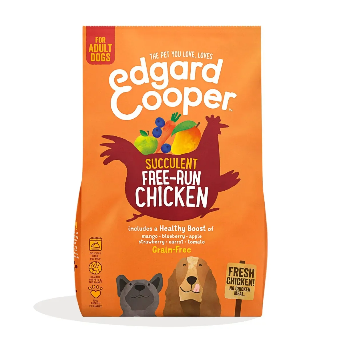 Edgard & Cooper Crocchette Cani Adulti 7Kg – Pollo Fresco – Alimento Secco Naturale e Bilanciato per Cani di Taglia Media e Grande - immagine 2