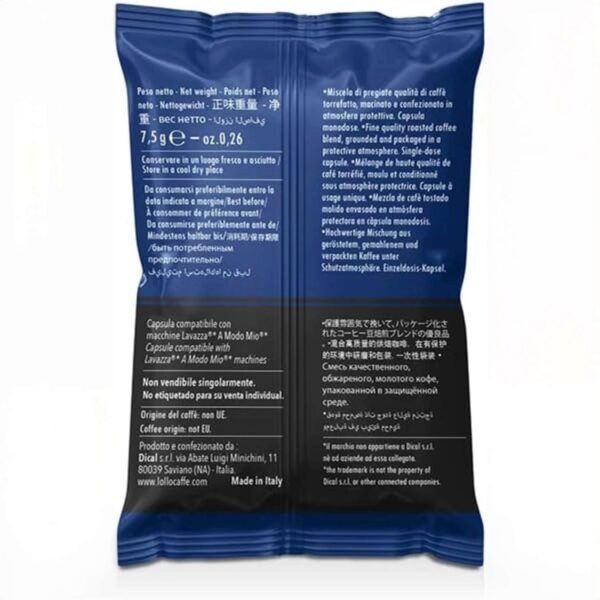 Capsule Caffè Lollo A Modo Mio Miscela Nera – Gusto Forte e Deciso – Compatibili Lavazza - immagine 2