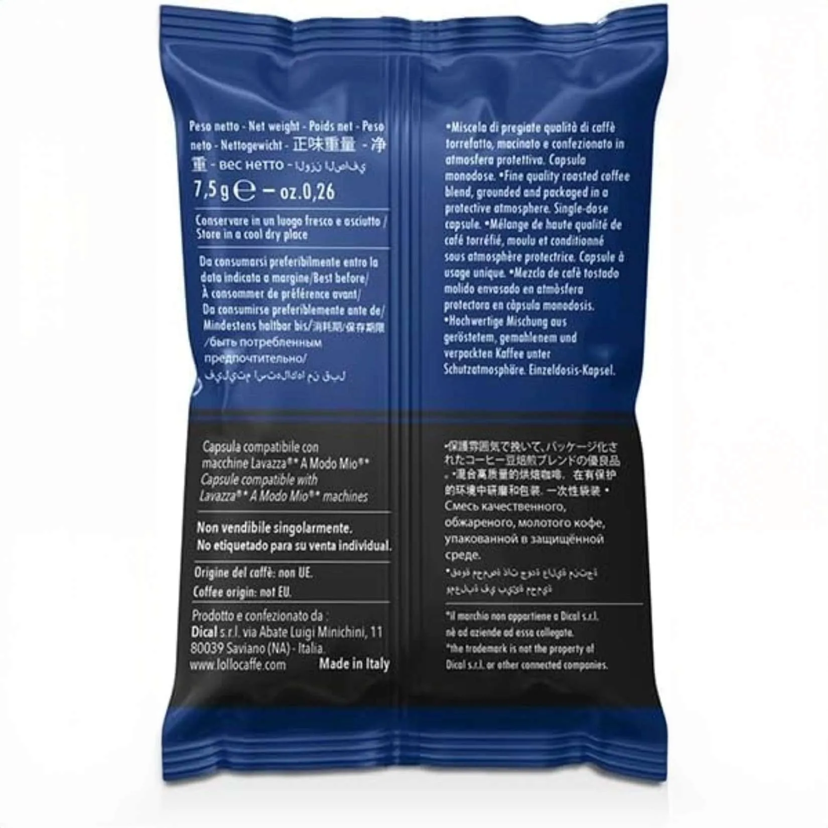 Capsule Caffè Lollo A Modo Mio Miscela Nera – Gusto Forte e Deciso – Compatibili Lavazza - immagine 2