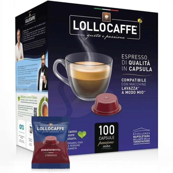Capsule Caffè Lollo A Modo Mio Passione Classico – Gusto Equilibrato – Compatibili Lavazza - immagine 4