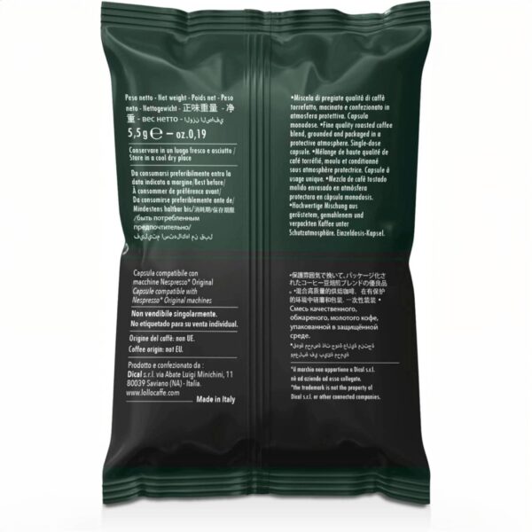 Caffè Lollo Miscela Nera – Capsule Nespresso Compatibili, Forte e Cremoso - immagine 2
