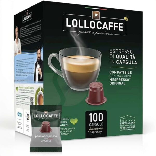 Caffè Lollo Argento – Capsule Compatibili Nespresso, Gusto Intenso e Bilanciato - immagine 4